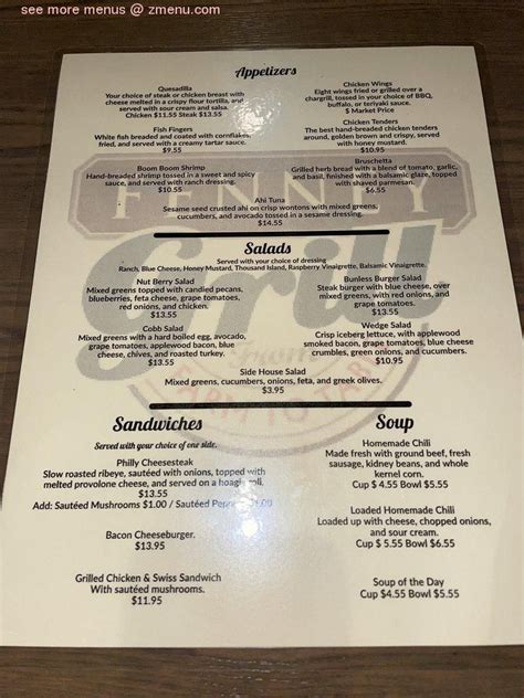 fenney grill menu|fenney grill entertainment.